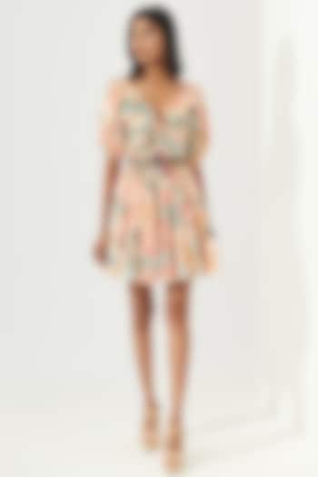 Multi-Colored Cotton Mini Summer Dress by Verb by Pallavi Singhee at Pernia's Pop Up Shop