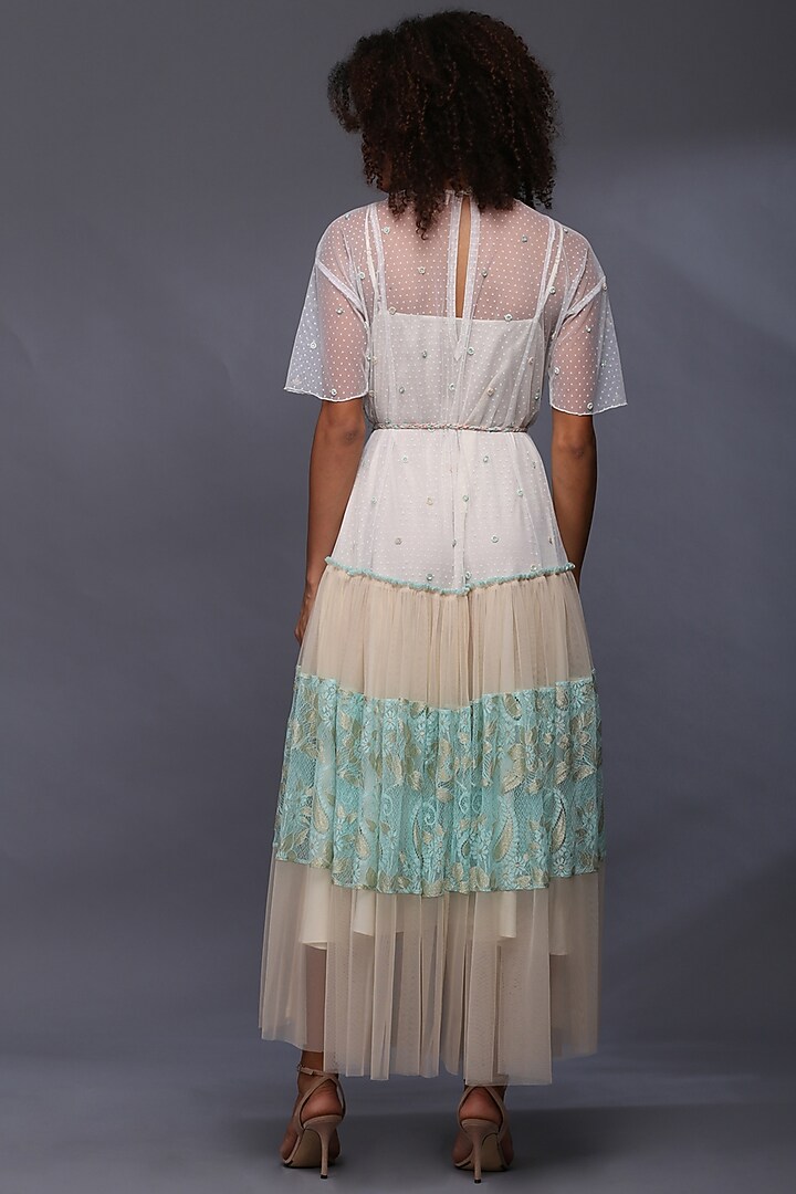 Ivory Boota Embroidered Maxi Vacation Dress by Verb by Pallavi Singhee at Pernia's Pop Up Shop