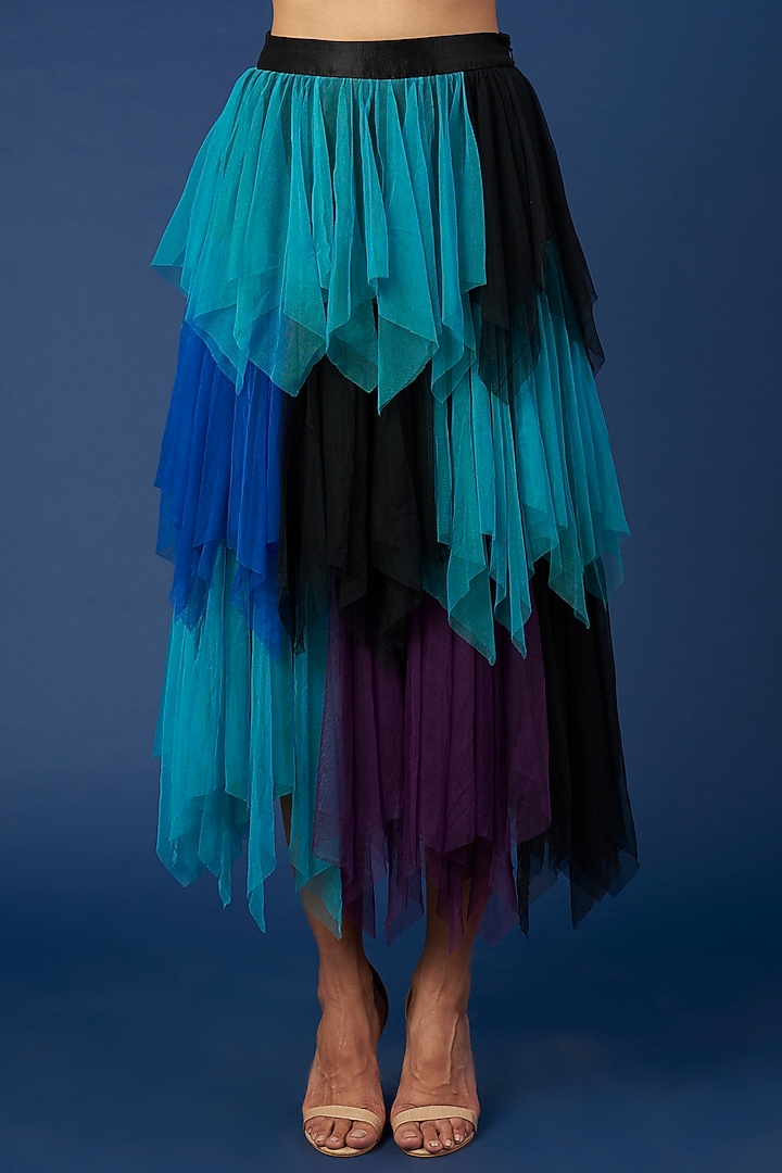 Multi-Colored Viscose Blouse by Verb by Pallavi Singhee at Pernia's Pop Up Shop