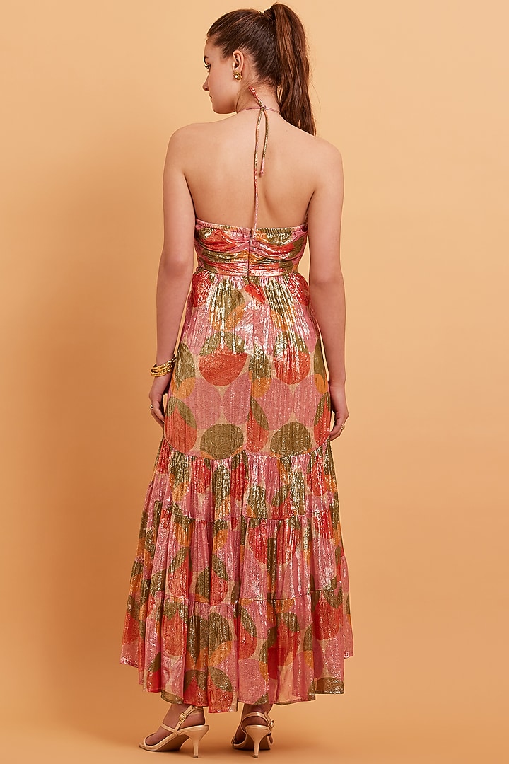 Multi-Coloured Georgette Printed Vacation Dress by Verb by Pallavi Singhee at Pernia's Pop Up Shop