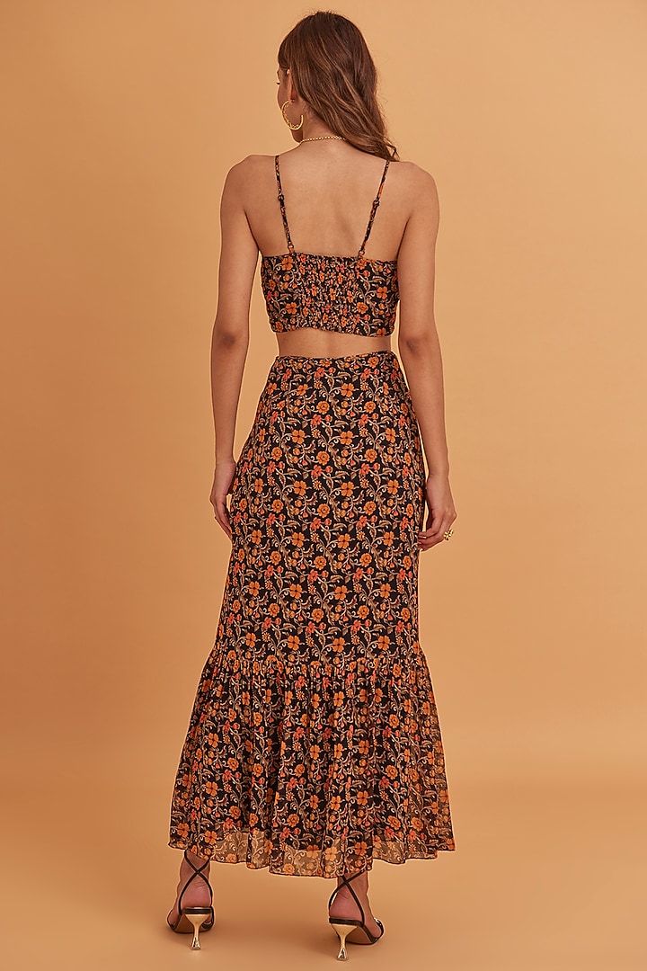 Multi-Colored Embroidered & Printed Vacation Dress by Verb by Pallavi Singhee at Pernia's Pop Up Shop