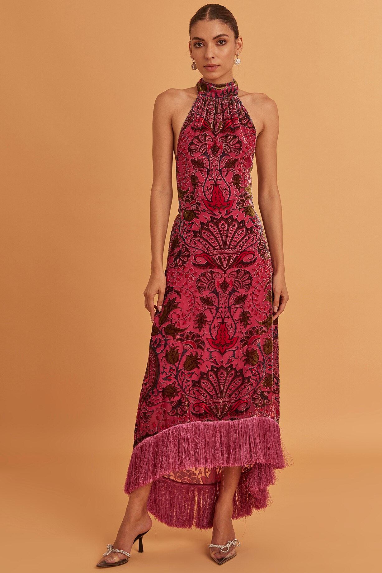 Multi-Colored Velvet Printed Dress by Verb by Pallavi Singhee at Pernia's  Pop Up Shop 2026