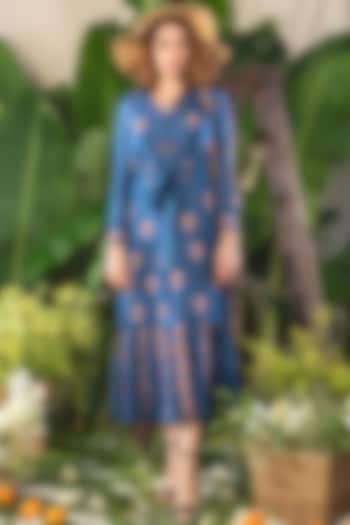 Royal Blue Maxi Vacation Dress by Verb by Pallavi Singhee at Pernia's Pop Up Shop