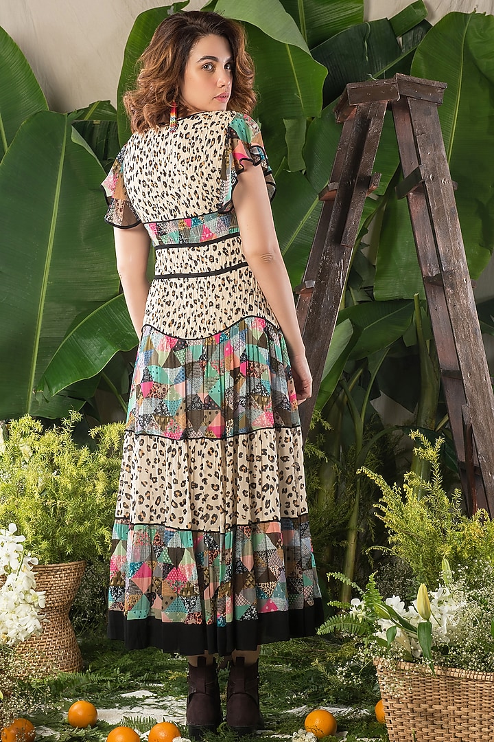 White Printed Maxi Summer Dress by Verb by Pallavi Singhee at Pernia's Pop Up Shop
