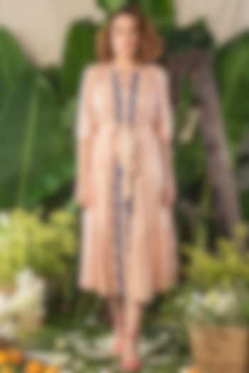 Pink Georgette Maxi Vacation Dress by Verb by Pallavi Singhee at Pernia's Pop Up Shop