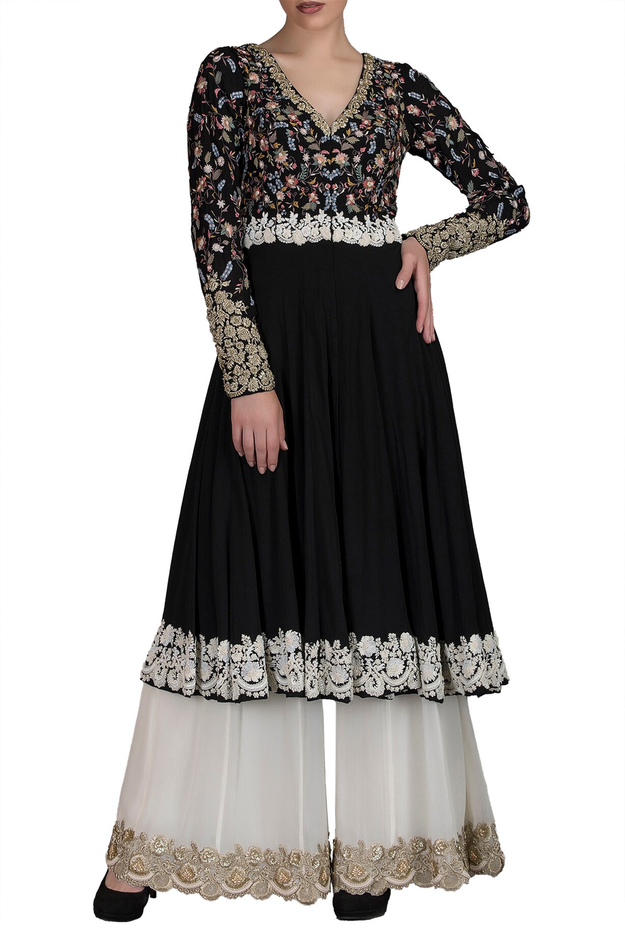 Embroidered Jacket Anarkali