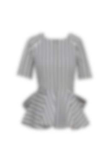 Black and white stripe print bow tie up top available only at Pernia's Pop Up Shop.