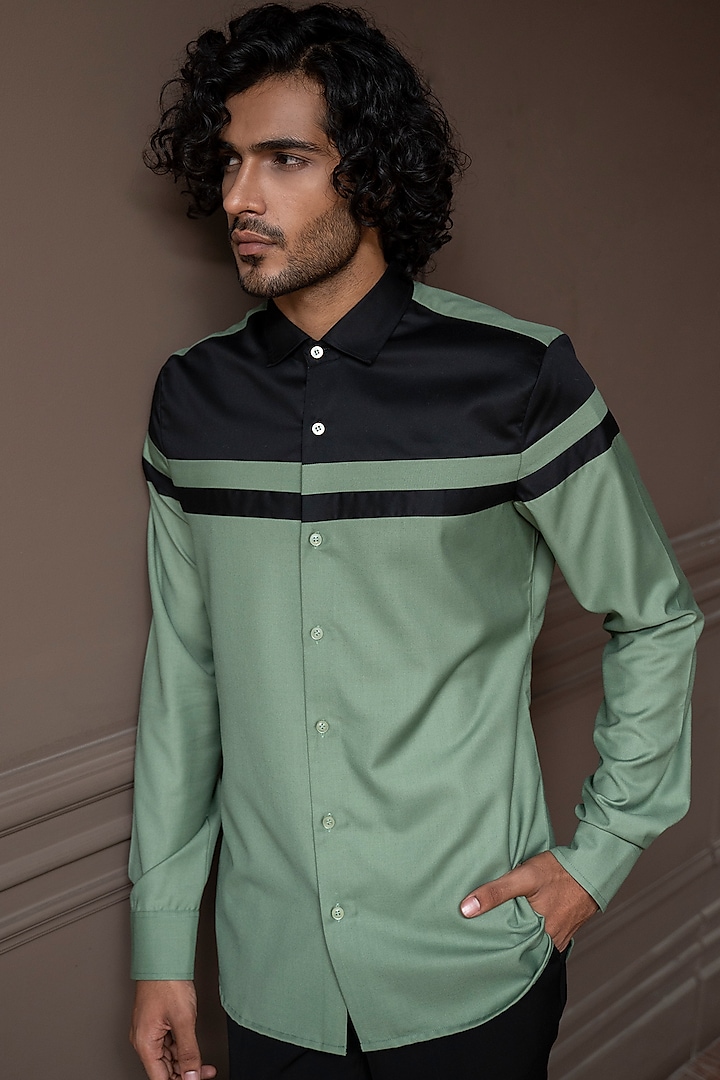 Sage Green Cotton Shirt