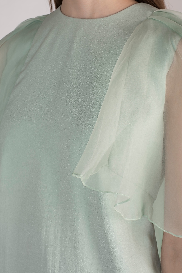 Pale Mint Cape Top by Vito Dell’Erba at Pernia's Pop Up Shop