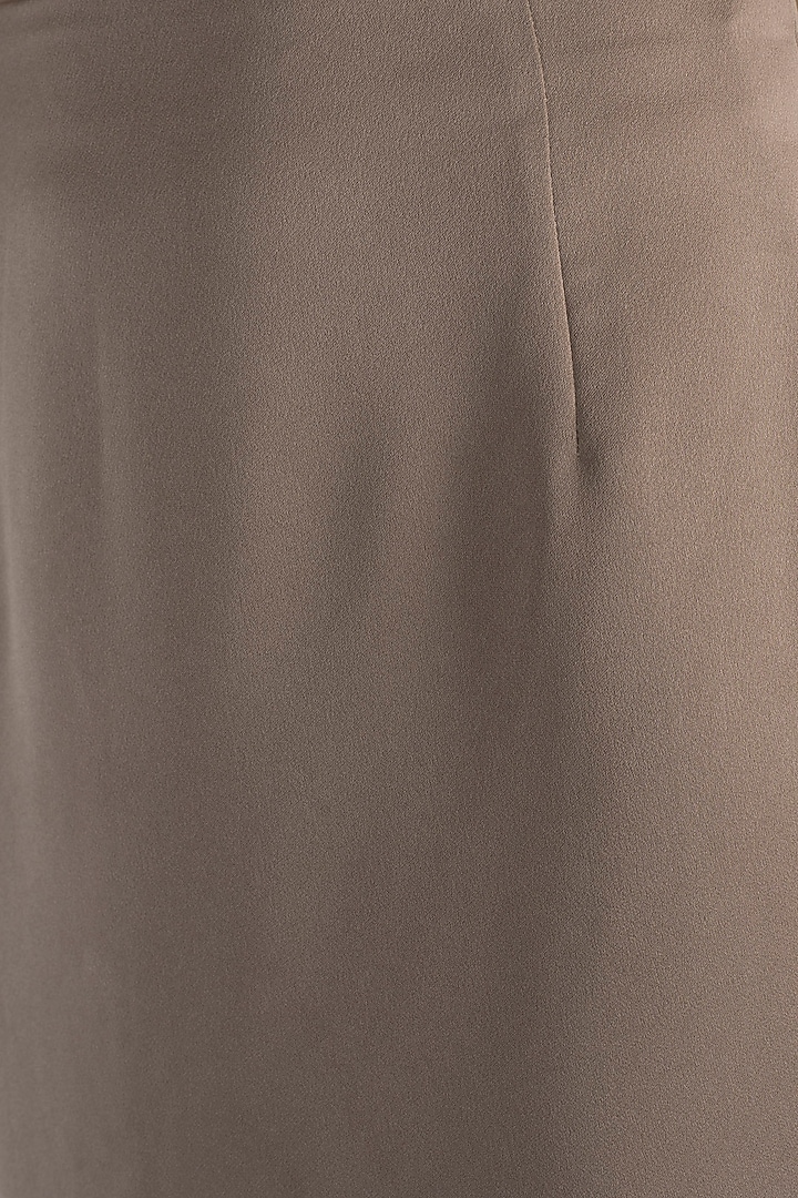 Champagne Tapered Peplum Top by Vito Dell’Erba at Pernia's Pop Up Shop