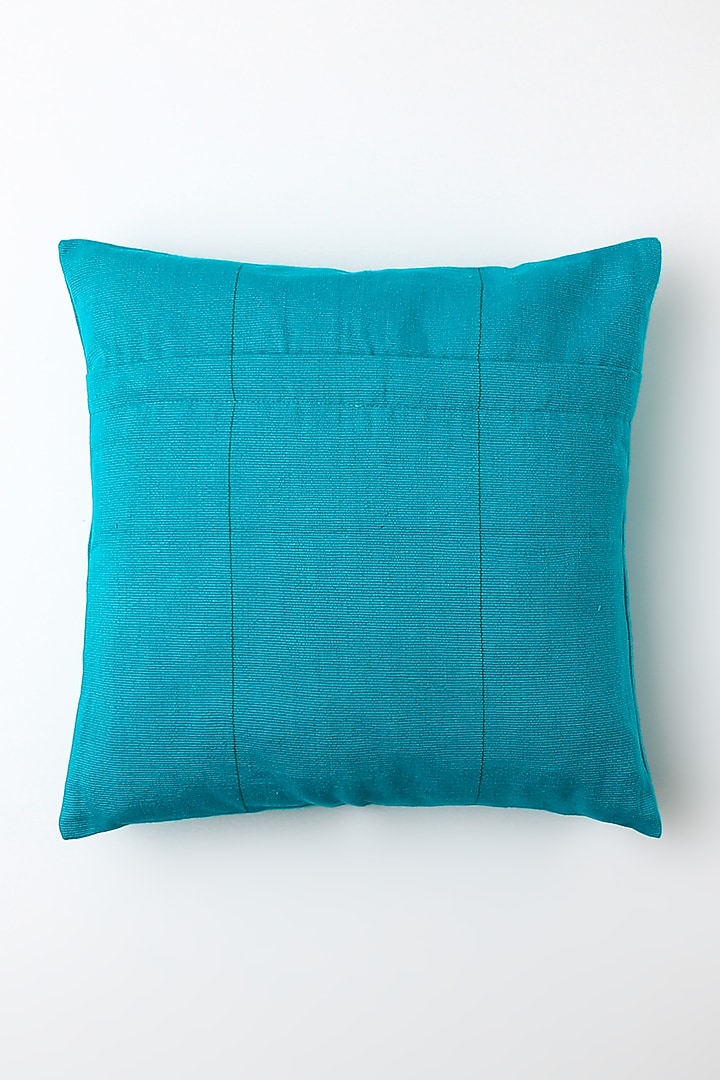 Blue Lanki Cushion Cover by Vekuvolu Dozo at Pernia's Pop Up Shop