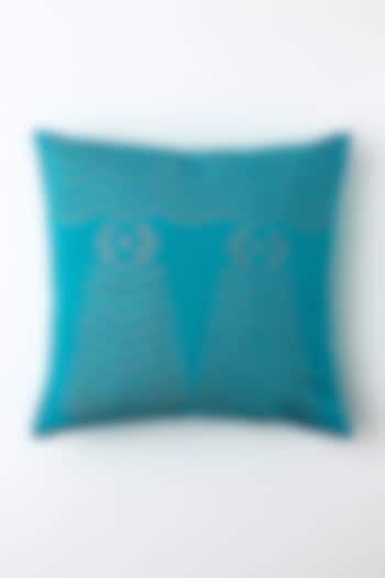 Blue Lanki Cushion Cover by Vekuvolu Dozo