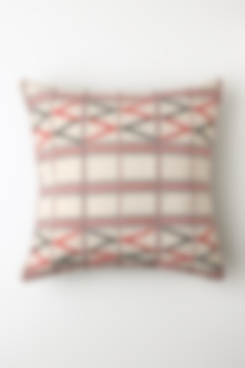White Vungi Cushion Cover by Vekuvolu Dozo at Pernia's Pop Up Shop