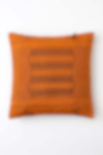 Orange Taveni Cushion Cover by Vekuvolu Dozo