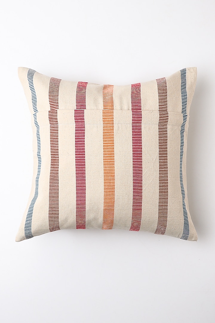White Iwuli Cushion Cover by Vekuvolu Dozo at Pernia's Pop Up Shop