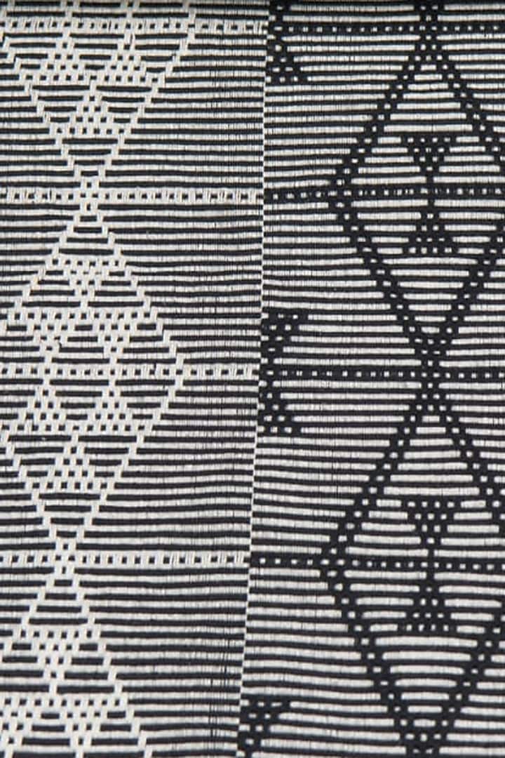 Black Cotton Handwoven Table Runner by Vekuvolu Dozo at Pernia's Pop Up Shop