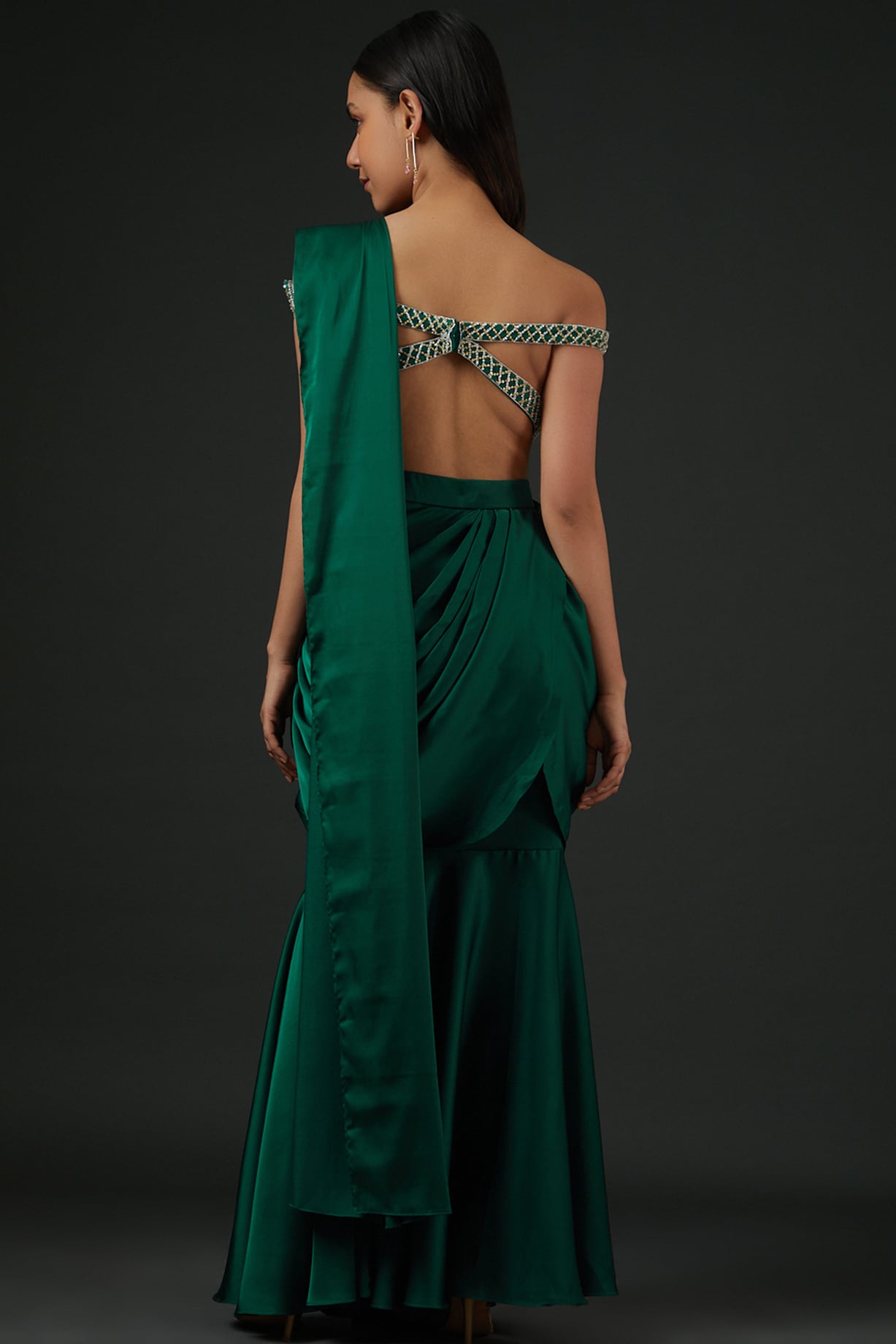 Arcadia Green Saree Set main image 1