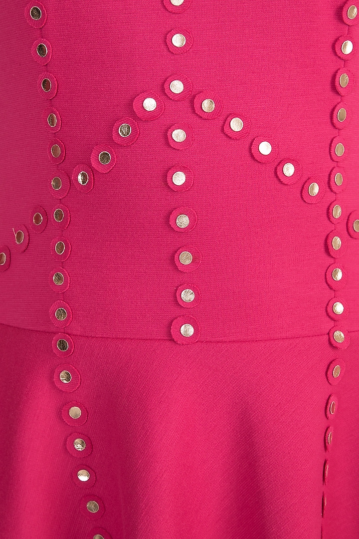 Fuchsia Asymmetric Collared Summer Dress by Vidhi Wadhwani at Pernia's Pop Up Shop
