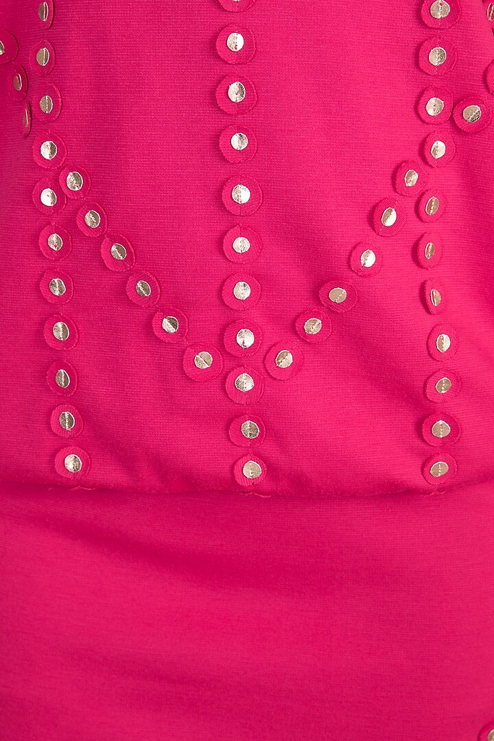 Fuchsia Embellished Skirt Set by Vidhi Wadhwani at Pernia's Pop Up Shop