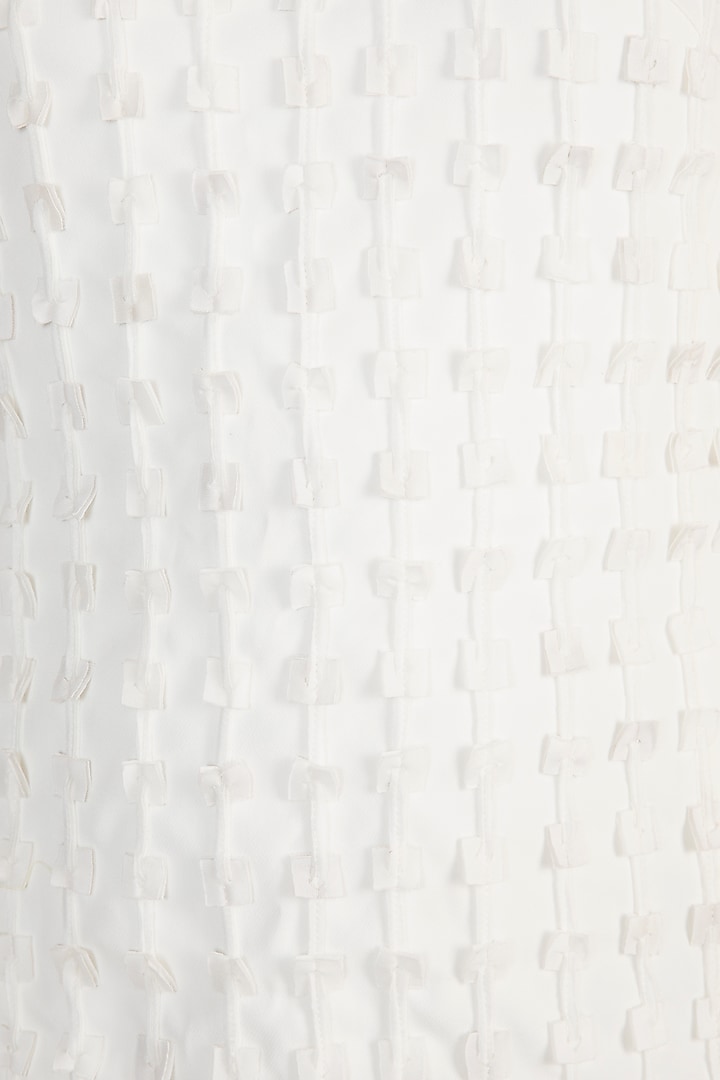 Off White Textured Vacation Dress by Vidhi Wadhwani at Pernia's Pop Up Shop
