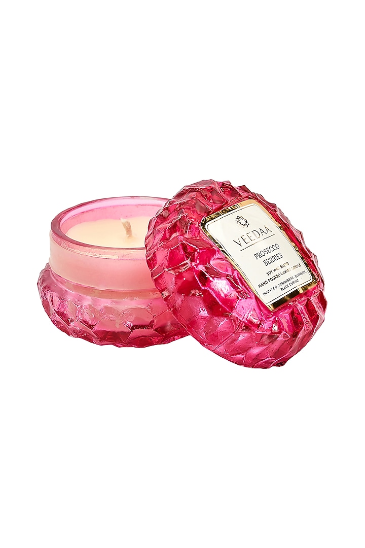 Multi Colored Victorian Tea Rose Crystal Glass Scented Candle by VEEDAA at Pernia's Pop Up Shop