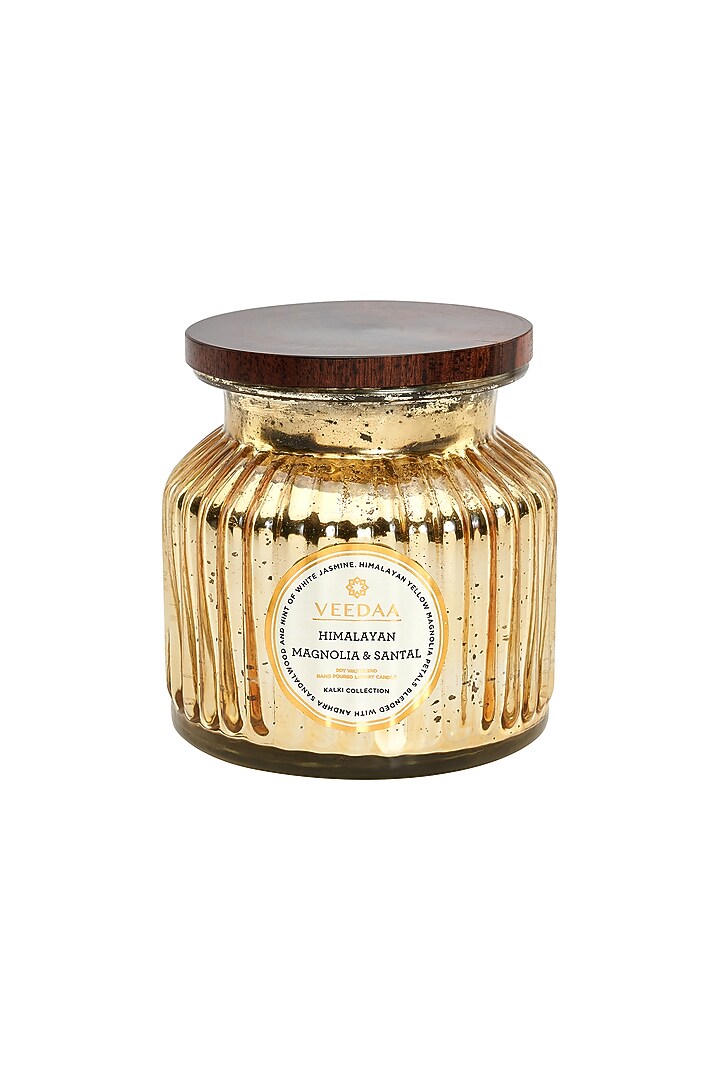Multi Colored Himalayan Magnolia & Santal Mercury Glass Scented Candle by VEEDAA at Pernia's Pop Up Shop