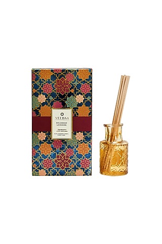 Multi Colored Bulgarian Lavender Classic Reed Diffuser by VEEDAA