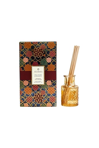 Multi Colored Wild Violet & Bergamot Classic Reed Diffuser by VEEDAA