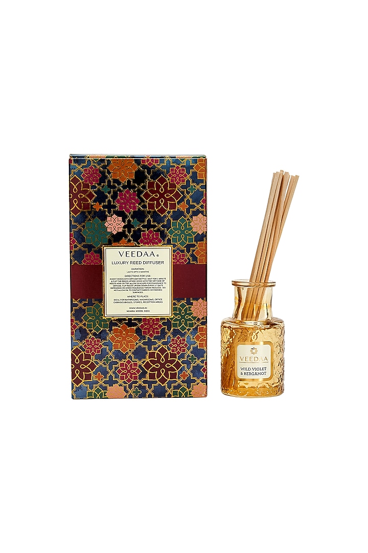 Multi Colored Wild Violet & Bergamot Classic Reed Diffuser by VEEDAA at Pernia's Pop Up Shop