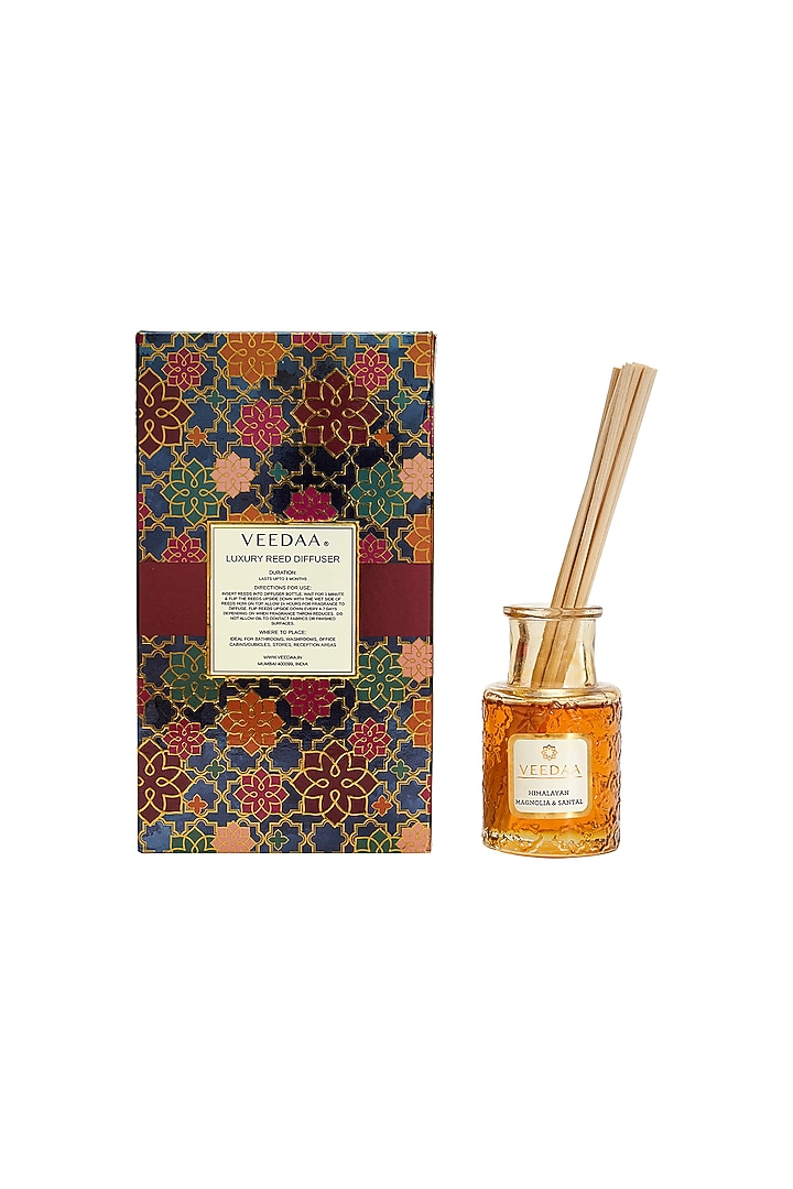 Multi Colored Himalayan Magnolia & Santal Classic Reed Diffuser by VEEDAA at Pernia's Pop Up Shop