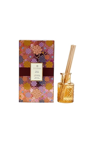 Multi Colored Fresh Mogra Classic Reed Diffuser by VEEDAA