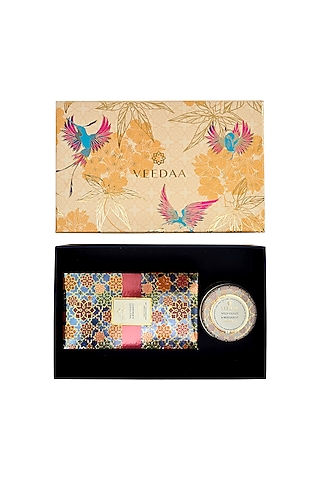 Multi Colored Wild Violet & Bergamot Candle & Diffuser Set by VEEDAA