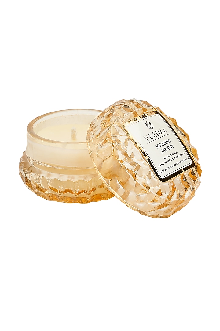 Midnight Jasmine Scented Crystal Glass Candle by Veedaa at Pernia's Pop Up Shop