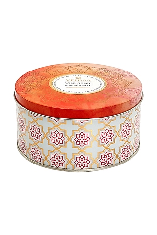 Wild Violet & Bergamot Three Wick Tin Scented Candle by Veedaa