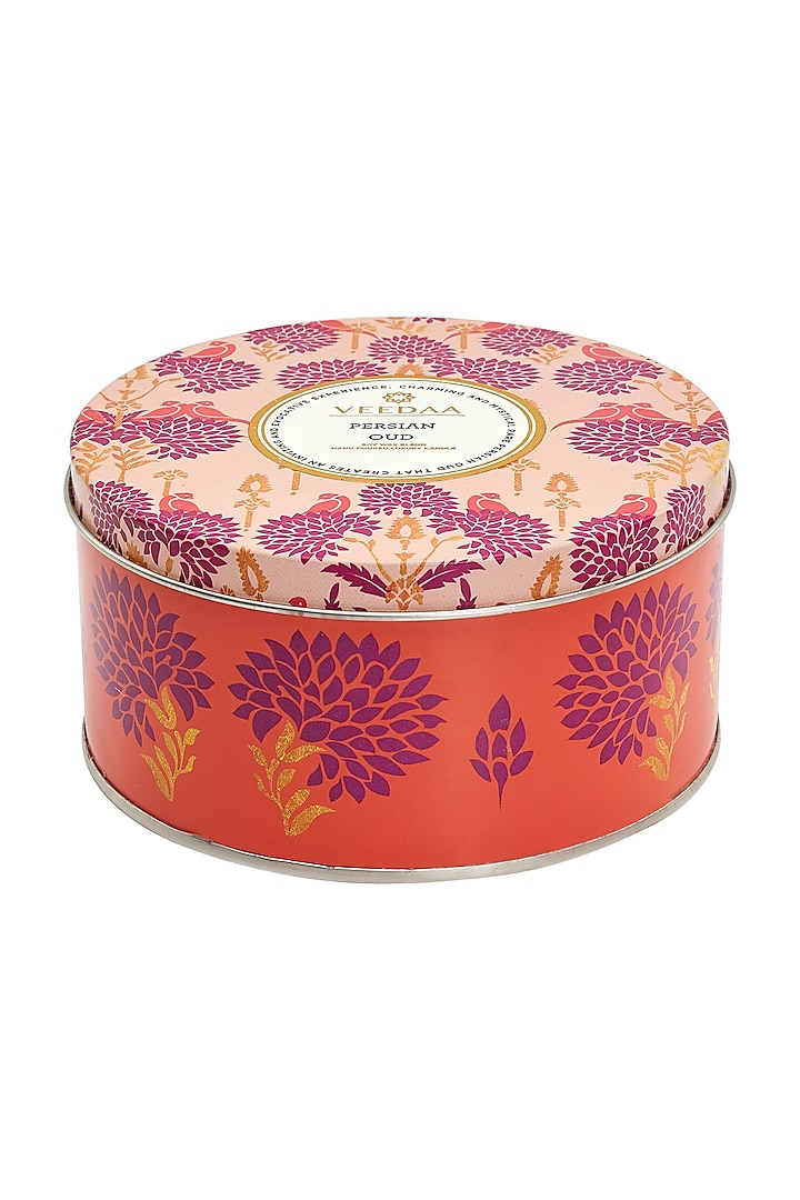 Persian Oud 3 Wick Tin Scented Candle by Veedaa