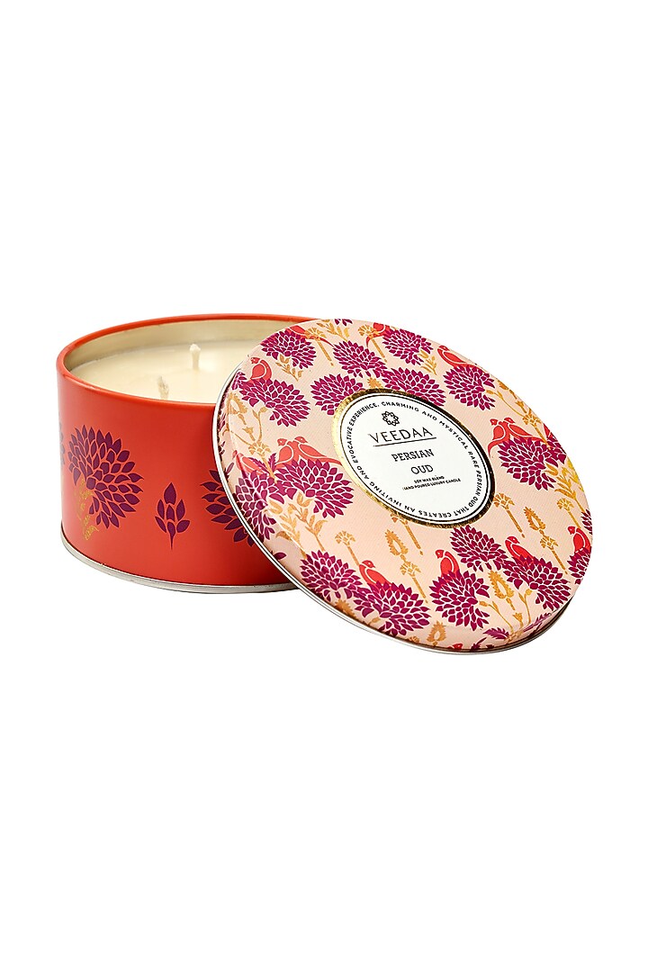 Persian Oud 3 Wick Tin Scented Candle by Veedaa at Pernia's Pop Up Shop