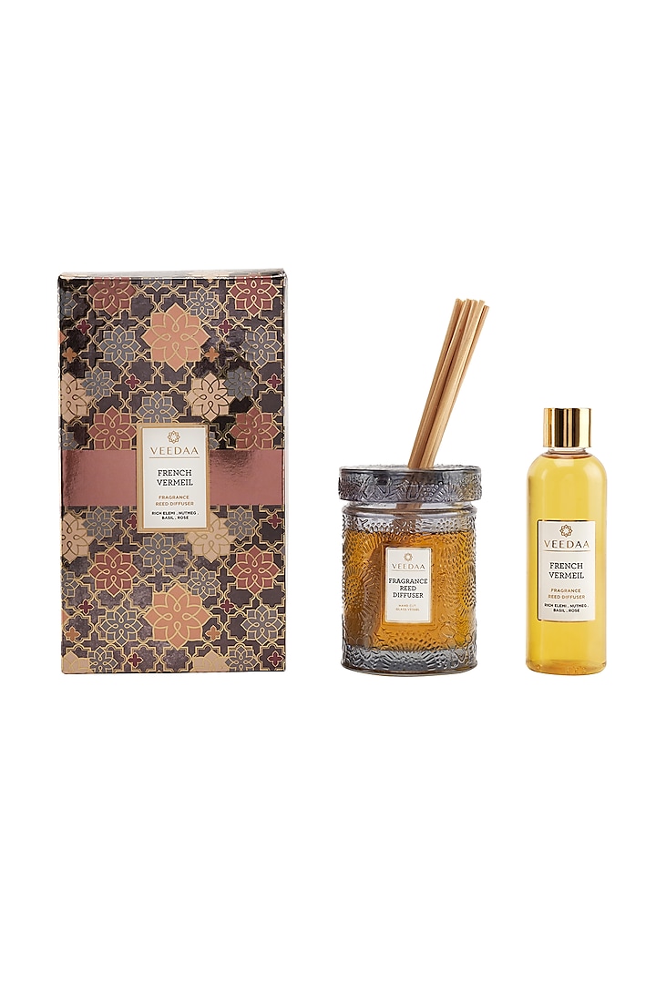 French Vermeil Reed Diffuser Set by Veedaa