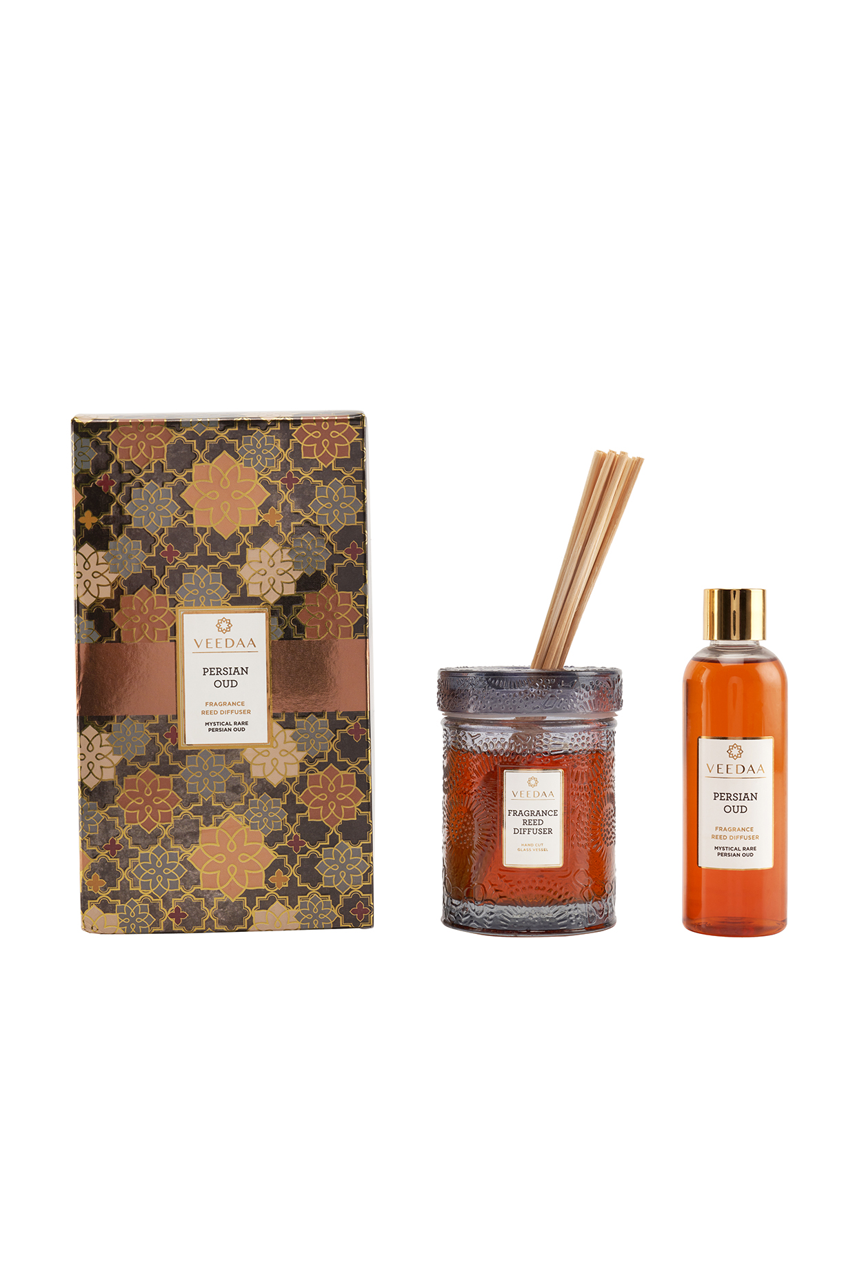 Persian Oud Reed Diffuser Set by Veedaa at Pernia's Pop Up Shop