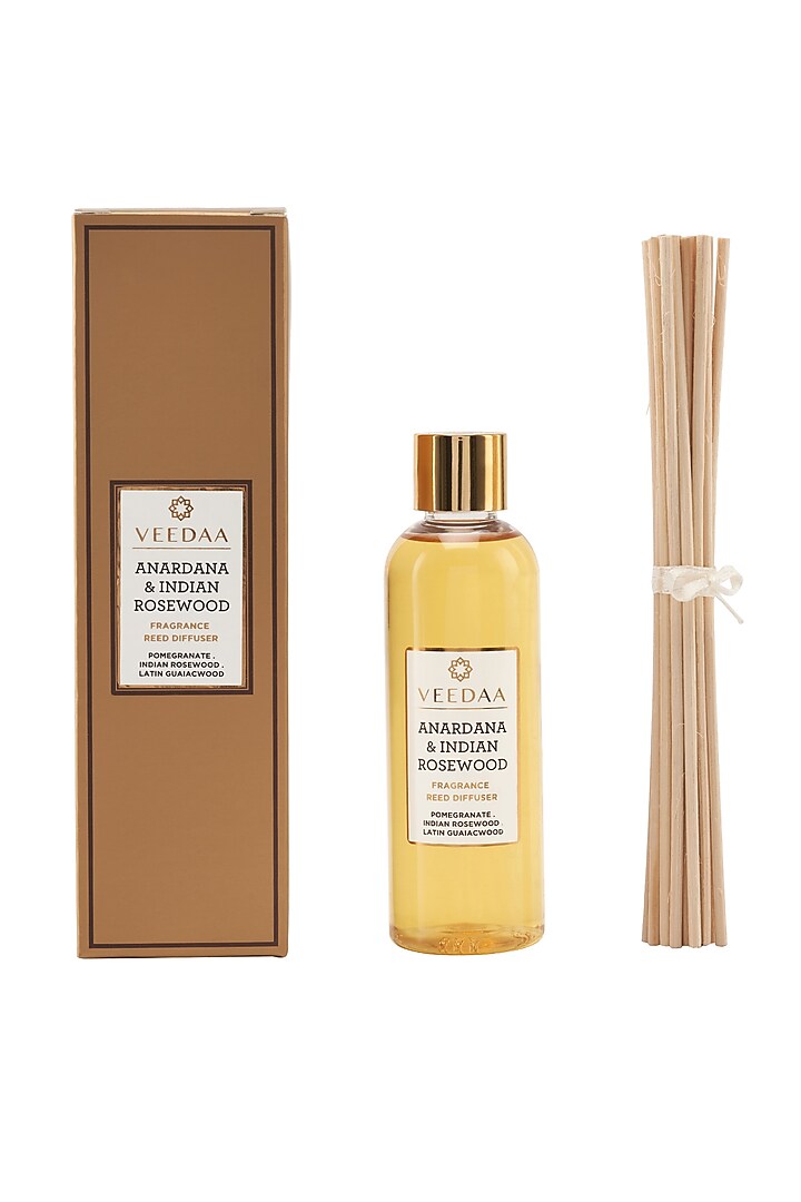 Indian Rosewood Diffuser Oil Refill & Reeds Set by Veedaa