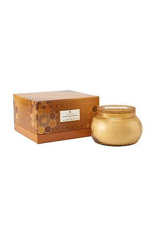 Bombay Orange Bourbon Glass Scented Candle by VEEDAA