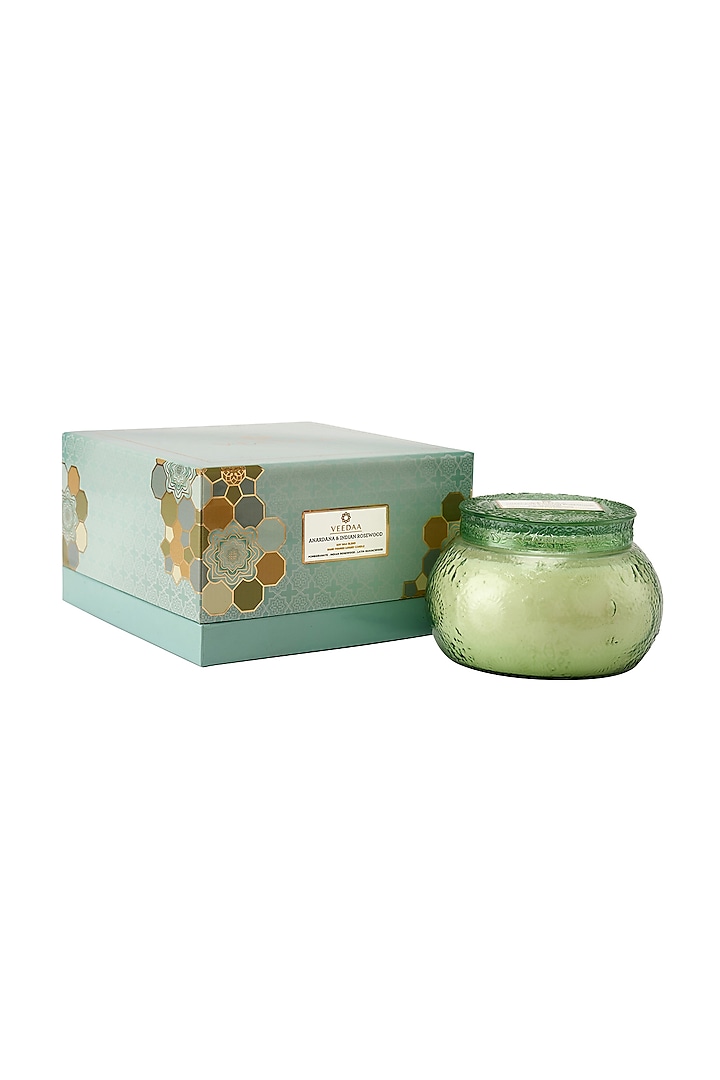 Anardana & Indian Rosewood Glass Scented Candle by VEEDAA at Pernia's Pop Up Shop