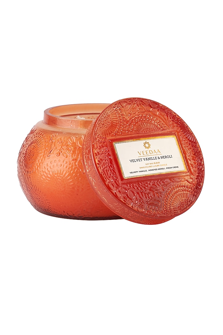Velvet Vanille & Neroli Glass Scented Candle by VEEDAA at Pernia's Pop Up Shop