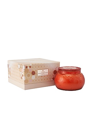 Himalayan Cedar & Patchouli Glass Scented Candle by VEEDAA