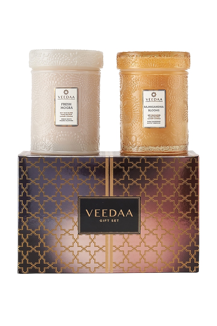 Floral Scented Candle Gift Set (Set of 2) by VEEDAA