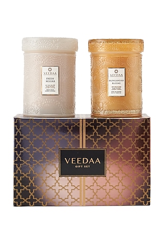 Floral Scented Candle Gift Set (Set of 2) by VEEDAA