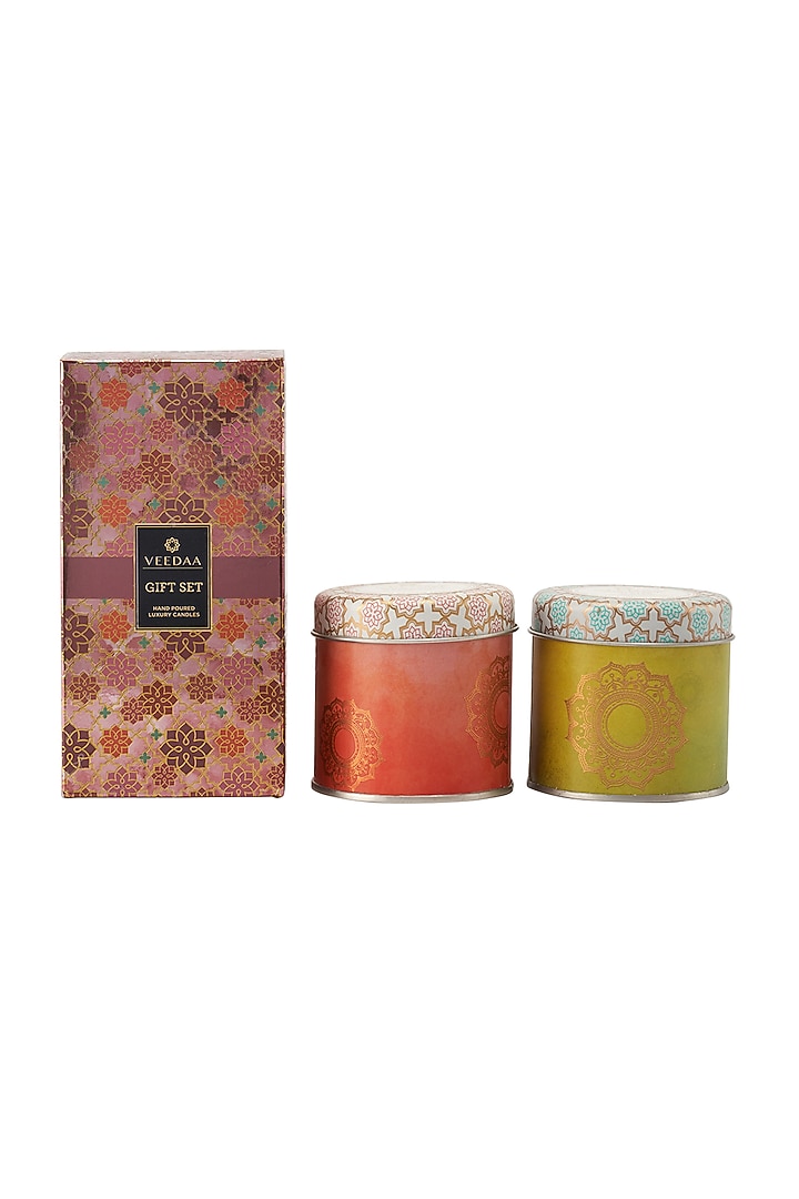 Blue Island Water & Wild Violet Scented Candle Gift Set by VEEDAA at Pernia's Pop Up Shop