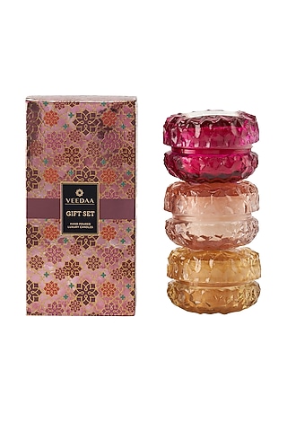 Scented Candle Crystal Glass (Set of 3) by VEEDAA