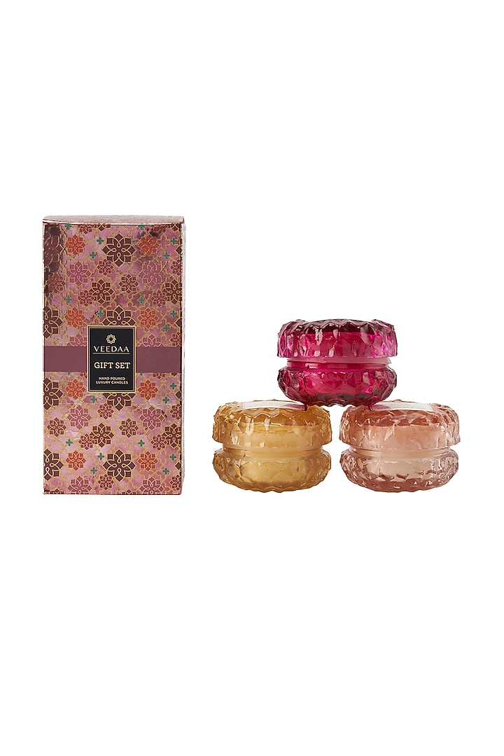 Scented Candle Crystal Glass (Set of 3) by VEEDAA at Pernia's Pop Up Shop