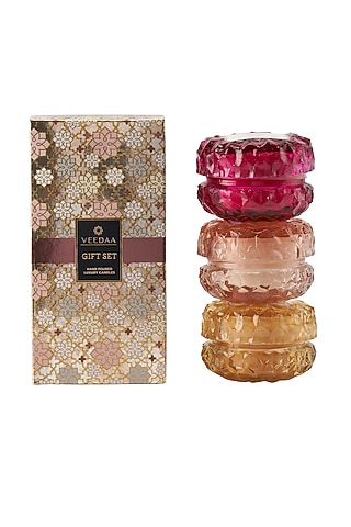 Refreshing Scented Candle Crystal Glass (Set of 3) by VEEDAA