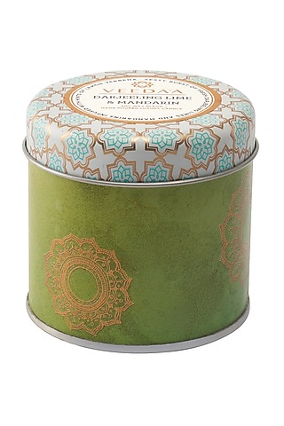 Darjeeling Lime & Mandarin Mason Tin Scented Candle by VEEDAA